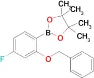 2-[2-(Benzyloxy)-4-fluorophenyl]-4,4,5,5-tetramethyl-1,3,2-dioxaborolane