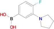 [4-Fluoro-3-(pyrrolidin-1-yl)phenyl]boronic acid