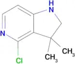 4-Chloro-3,3-dimethyl-2,3-dihydro-1H-pyrrolo[3,2-c]pyridine