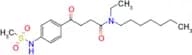 N-Ethyl-N-heptyl-4-(4-(methylsulfonamido)phenyl)-4-oxobutanamide
