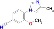 3-Methoxy-4-(4-methyl-1H-imidazol-1-yl)benzonitrile