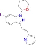 (E)-6-Iodo-3-(2-(pyridin-2-yl)vinyl)-1-(tetrahydro-2H-pyran-2-yl)-1H-indazole