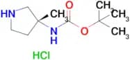 tert-Butyl (R)-(3-methylpyrrolidin-3-yl)carbamate hydrochloride