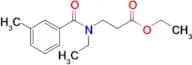 Ethyl 3-(N-ethyl-3-methylbenzamido)propanoate