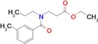 Ethyl 3-(3-methyl-N-propylbenzamido)propanoate