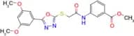 Methyl 3-(2-((5-(3,5-dimethoxyphenyl)-1,3,4-oxadiazol-2-yl)thio)acetamido)benzoate