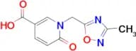 1-[(3-Methyl-1,2,4-oxadiazol-5-yl)methyl]-6-oxo-1,6-dihydropyridine-3-carboxylic acid