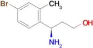(3R)-3-amino-3-(4-bromo-2-methylphenyl)propan-1-ol