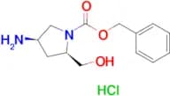 Benzyl (2R,4R)-4-amino-2-(hydroxymethyl)pyrrolidine-1-carboxylate hydrochloride