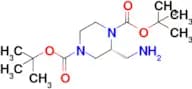 Di-tert-butyl (R)-2-(aminomethyl)piperazine-1,4-dicarboxylate