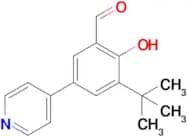 3-(Tert-butyl)-2-hydroxy-5-(pyridin-4-yl)benzaldehyde