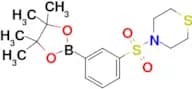4-((3-(4,4,5,5-Tetramethyl-1,3,2-dioxaborolan-2-yl)phenyl)sulfonyl)thiomorpholine