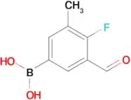 (4-Fluoro-3-formyl-5-methylphenyl)boronic acid