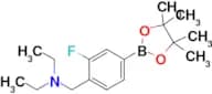 N-Ethyl-N-(2-fluoro-4-(4,4,5,5-tetramethyl-1,3,2-dioxaborolan-2-yl)benzyl)ethanamine