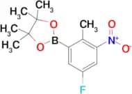 2-(5-Fluoro-2-methyl-3-nitrophenyl)-4,4,5,5-tetramethyl-1,3,2-dioxaborolane