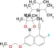 ((2-Fluoro-6-(methoxymethoxy)-8-(4,4,5,5-tetramethyl-1,3,2-dioxaborolan-2-yl)naphthalen-1-yl)ethyn…