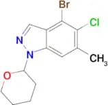 4-Bromo-5-chloro-6-methyl-1-(tetrahydro-2H-pyran-2-yl)-1H-indazole