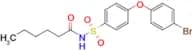 N-((4-(4-Bromophenoxy)phenyl)sulfonyl)hexanamide