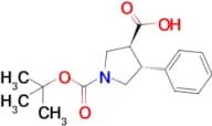 (3S,4R)-1-(tert-Butoxycarbonyl)-4-phenylpyrrolidine-3-carboxylic acid