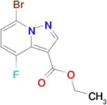 Ethyl 7-bromo-4-fluoropyrazolo[1,5-a]pyridine-3-carboxylate