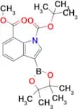 1-(Tert-butyl) 7-methyl 3-(4,4,5,5-tetramethyl-1,3,2-dioxaborolan-2-yl)-1H-indole-1,7-dicarboxylate