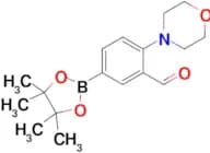 2-Morpholino-5-(4,4,5,5-tetramethyl-1,3,2-dioxaborolan-2-yl)benzaldehyde