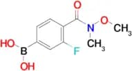 (3-Fluoro-4-(methoxy(methyl)carbamoyl)phenyl)boronic acid