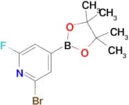 2-Bromo-6-fluoro-4-(4,4,5,5-tetramethyl-1,3,2-dioxaborolan-2-yl)pyridine