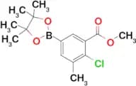 Methyl 2-chloro-3-methyl-5-(4,4,5,5-tetramethyl-1,3,2-dioxaborolan-2-yl)benzoate