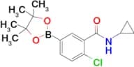 2-Chloro-N-cyclopropyl-5-(4,4,5,5-tetramethyl-1,3,2-dioxaborolan-2-yl)benzamide