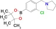 1-(2-Chloro-4-(4,4,5,5-tetramethyl-1,3,2-dioxaborolan-2-yl)benzyl)pyrrolidine