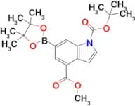 1-(tert-Butyl) 4-methyl 6-(4,4,5,5-tetramethyl-1,3,2-dioxaborolan-2-yl)-1H-indole-1,4-dicarboxylate
