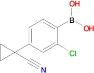 [2-Chloro-4-(1-cyanocyclopropyl)phenyl]boronic acid