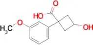 3-Hydroxy-1-(3-methoxyphenyl)cyclobutane-1-carboxylic acid