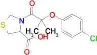3-(2-(4-Chlorophenoxy)-2-methylpropanoyl)thiazolidine-4-carboxylic acid