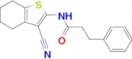 N-(3-Cyano-4,5,6,7-tetrahydrobenzo[b]thiophen-2-yl)-3-phenylpropanamide