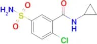 2-Chloro-N-cyclopropyl-5-sulfamoylbenzamide