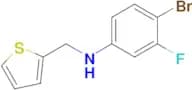 4-Bromo-3-fluoro-N-(thiophen-2-ylmethyl)aniline