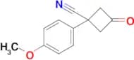 1-(4-Methoxyphenyl)-3-oxocyclobutane-1-carbonitrile