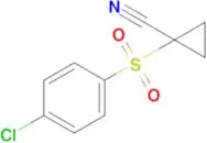 1-((4-Chlorophenyl)sulfonyl)cyclopropane-1-carbonitrile
