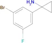 1-(3-Bromo-5-fluorophenyl)cyclopropan-1-amine