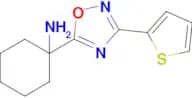 1-(3-(Thiophen-2-yl)-1,2,4-oxadiazol-5-yl)cyclohexan-1-amine