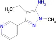 4-Ethyl-1-methyl-3-(pyridin-3-yl)-1h-pyrazol-5-amine