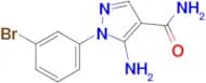 5-Amino-1-(3-bromophenyl)-1H-pyrazole-4-carboxamide