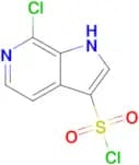 7-Chloro-1h-pyrrolo[2,3-c]pyridine-3-sulfonylchloride