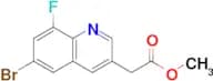 Methyl2-(6-bromo-8-fluoro-3-quinolyl)acetate