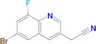 2-(6-Bromo-8-fluoro-3-quinolyl)acetonitrile