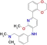 6-(2,3-Dihydro-1,4-benzodioxin-5-yl)-N-[3-[(dimethylamino)methyl]phenyl]-2-methoxy-pyridin-3-amine