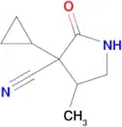 3-Cyclopropyl-4-methyl-2-oxo-pyrrolidine-3-carbonitrile