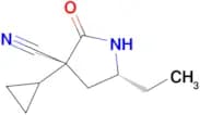(3r,5r)-3-Cyclopropyl-5-ethyl-2-oxo-pyrrolidine-3-carbonitrile